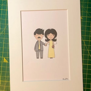 Bob’s burgers Wedding inspired A5 framed print