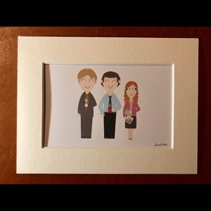 The Office (US) A5 print - Jim, Dwight & Pam