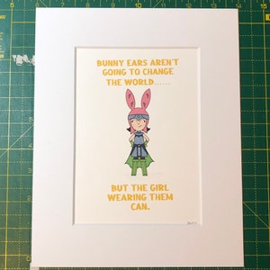 Bob’s burgers Louise as a super hero 10 x 8 framed print
