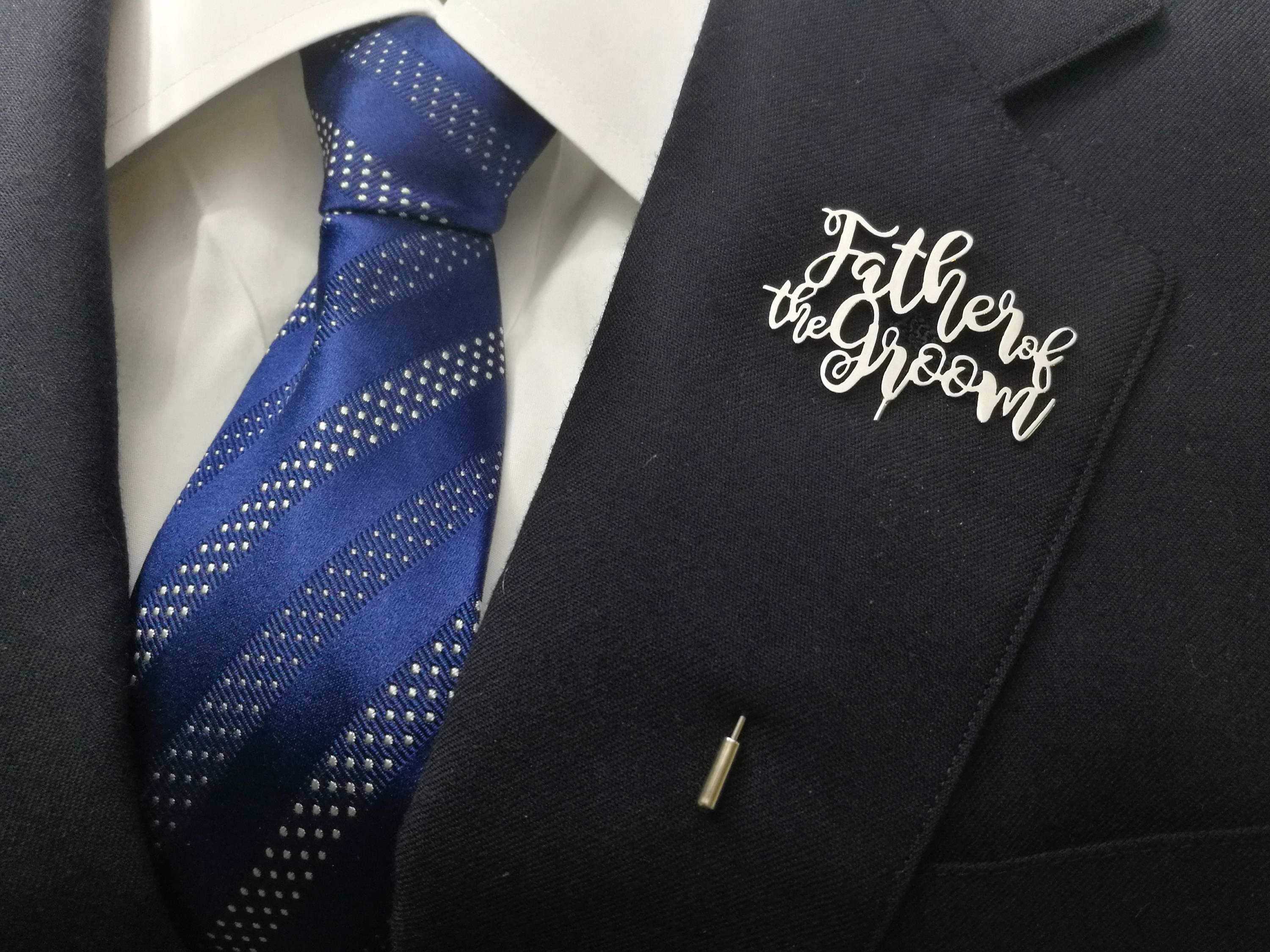 Father of the groom Lapel Pin Mens lapel pin Wedding Etsy