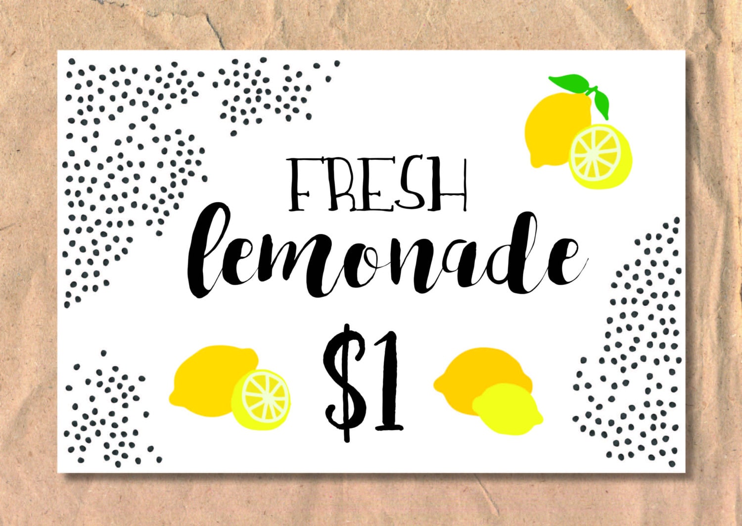 Lemonade Stand Sign/poster - Etsy