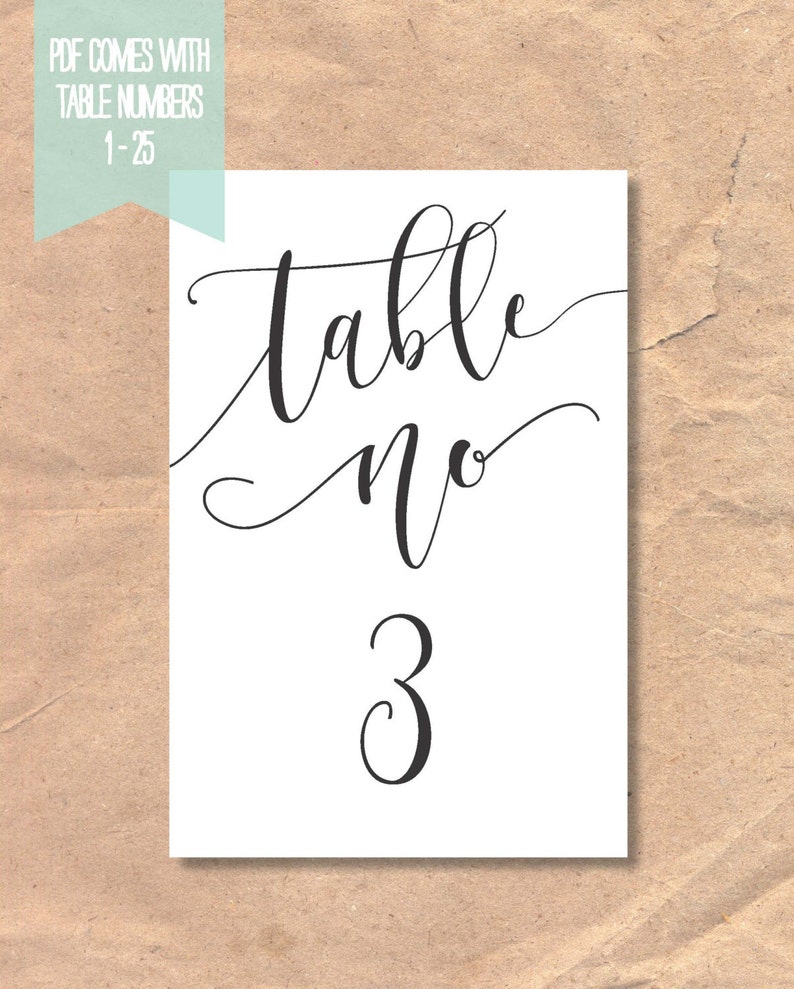 Black and White Script Printable Modern Calligraphy Wedding Invitation
