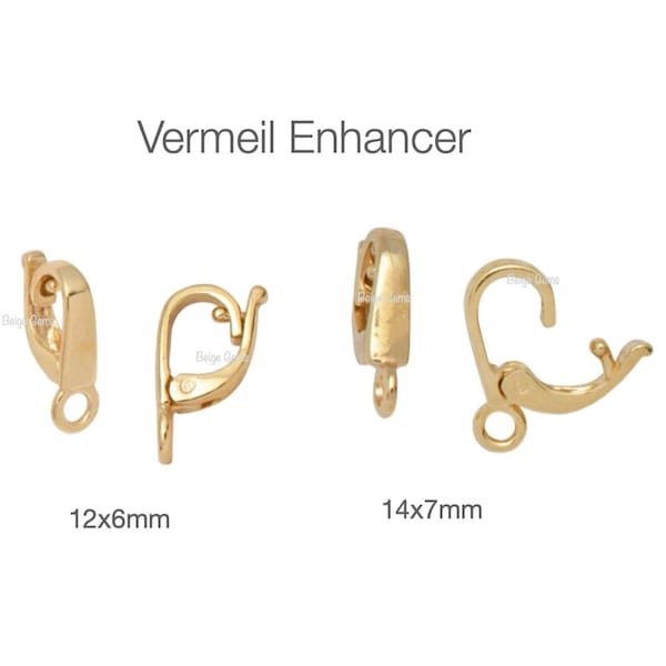 Vermeil Enhancer, Sterling Silver Enhancer, Gold Enhancer, Necklace Charm Enhancer