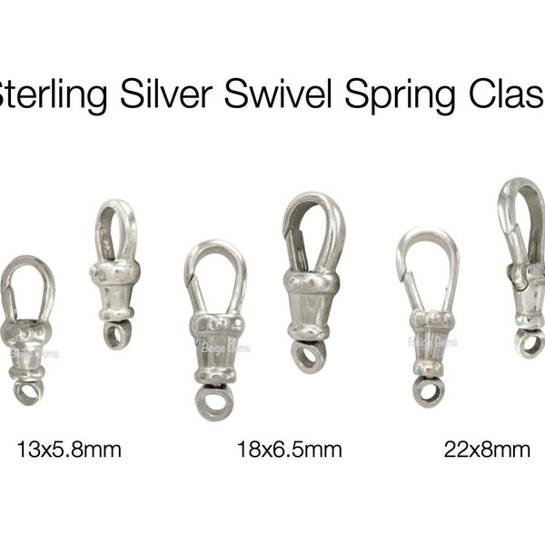 Sterling Swivel Clasp Etsy
