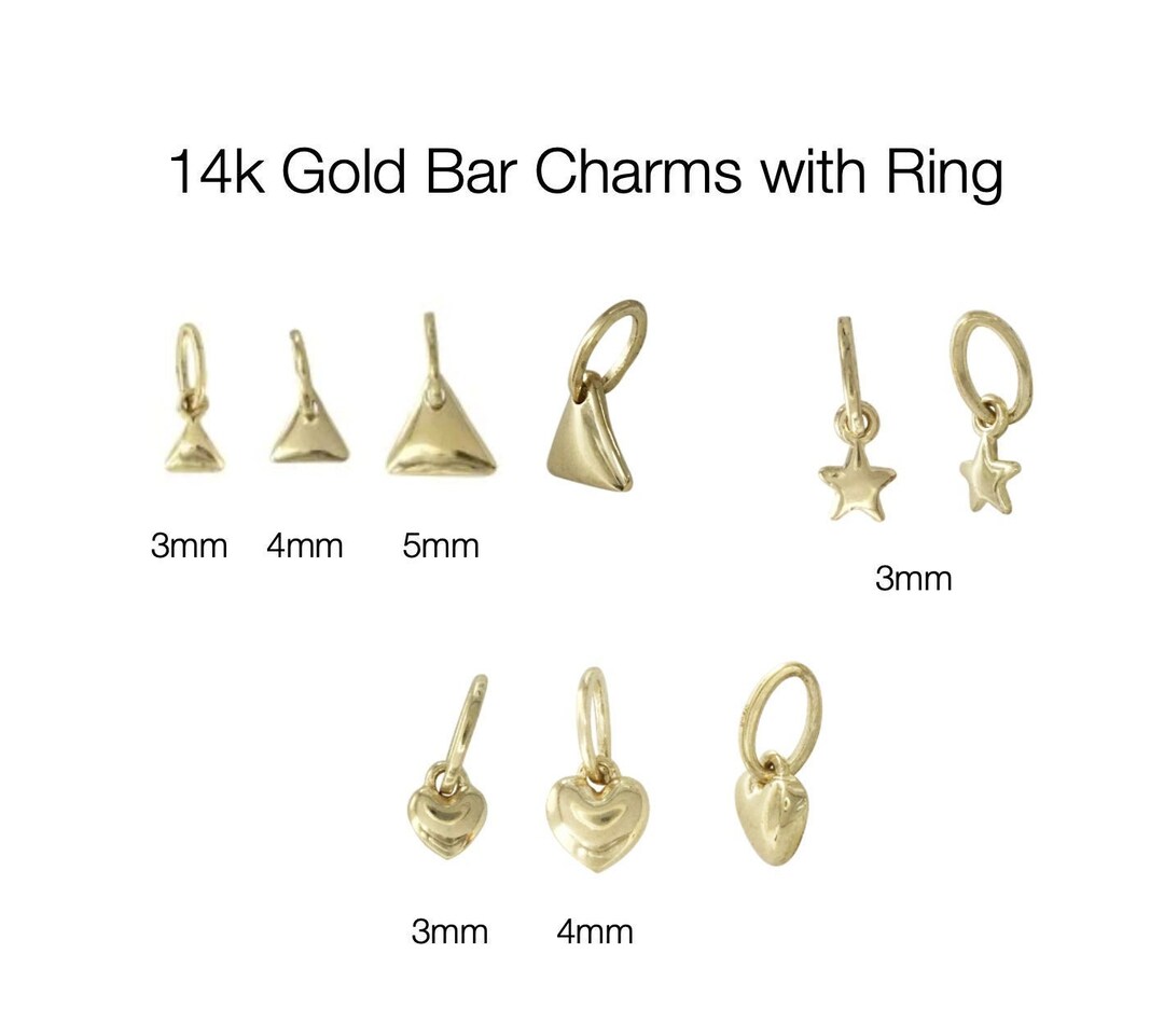 Tiny gold charms Clearance