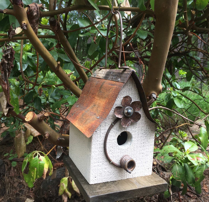 Rustic Birdhouses garden bird houses outdoor birdhouse handmade white birdhouse20