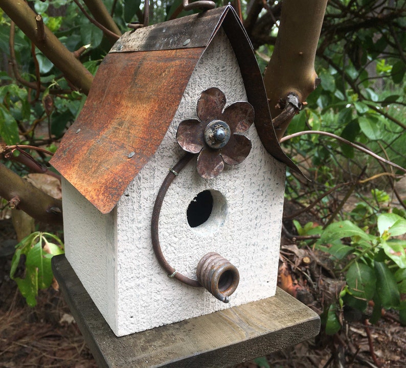 Rustic Birdhouses garden bird houses outdoor birdhouse handmade white birdhouse20
