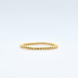 Stacking Ring Stackable Rings 14k Gold Yellow Dot Choose Your Metal Rose Gold SilverTiny Dotted Jewelry Handmade Wedding Christmas Gifts