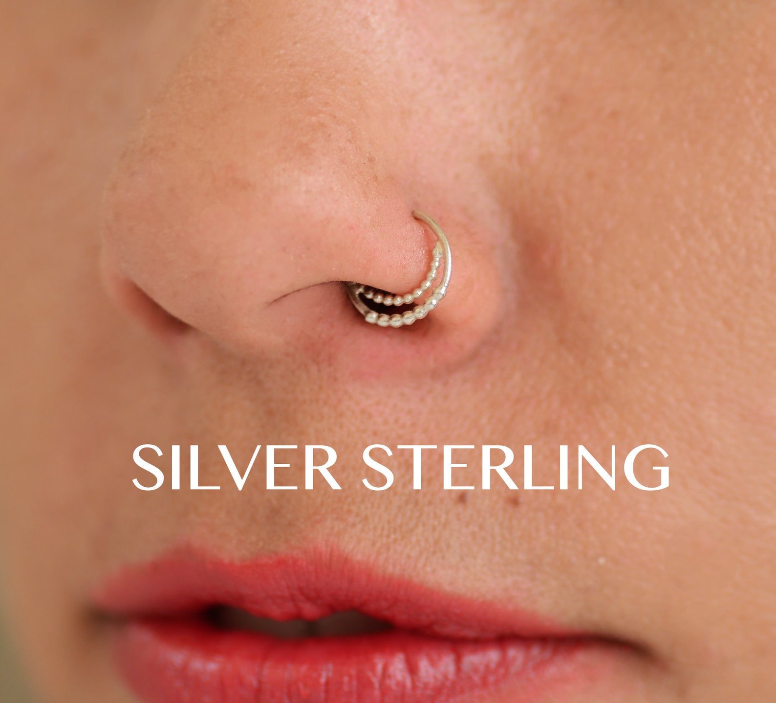 Cartilage Earring Silver Cartilage Hoop Helix Hoop Helix Etsy