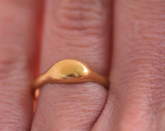 Handmade Solid Gold Wedding Band, 14k-18k Minimalist Ring
