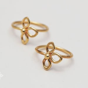 Tiny Hoop Earrings PAIR, 14k Gold Small Gold Hoop Earrings, Small Snug Hoop Earrings, Tiny Gold Hoops, Everyday Earrings