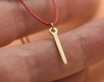 Tiny Bar Necklace, 14k Gold Bar Necklace ,Simple Gold Necklace, Dainty Bar Necklace, Gift For Her, Handmade Jewelry, Gifts for Women
