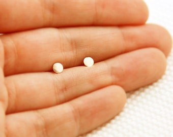 Tiny gold stud earrings, silver stud earrings, small post earrings, minimalist earrings, simple studs, everyday jewelry, heart earrings