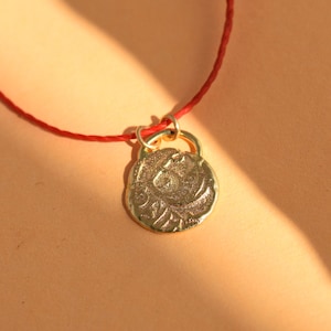 Antique Coin Pendant, 14k Gold Necklace, 14k Gold Solid Coin Necklace, 14k Gold Medallion Necklace, Necklaces For Women, Gifts for her