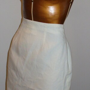Vintage Max Mara Made in Italy Linen Skirt Size 4 US image 2