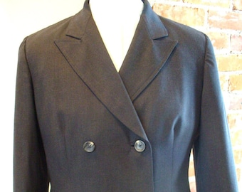 Banana Republic Made in Italy Grey Wool Jacket Size 8