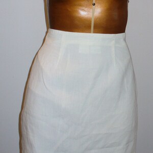 Vintage Max Mara Made in Italy Linen Skirt Size 4 US image 1