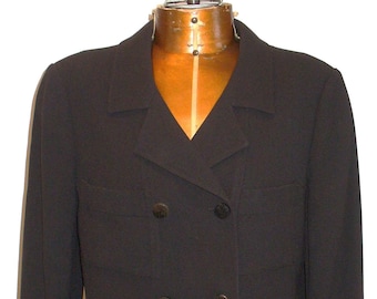 Armani Collezioni Made in Italy Gunmetal Grey Jacket Size 6 US