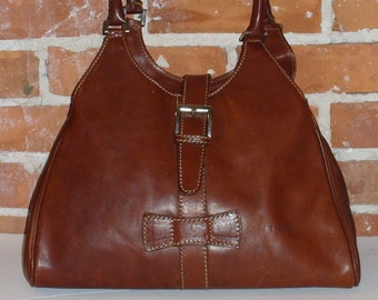 I Medici Made in Italy Cognac Leather Bag