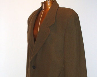 Ruggero Rossini Made in Italy Olive Drab Man's Top Coat