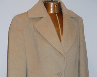 Vintage Adrienne Vittadini Classico Made in Italy Overcoat Size 6