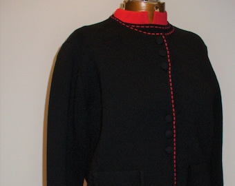Vintage Made in Italy For Federal's Knit Wool 3 Piece Suit