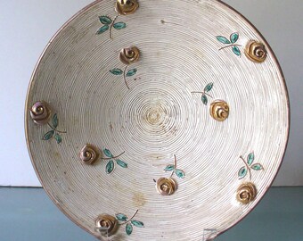 Vintage Made in Italy Fratelli Fanciullacci Pedestal Bowl