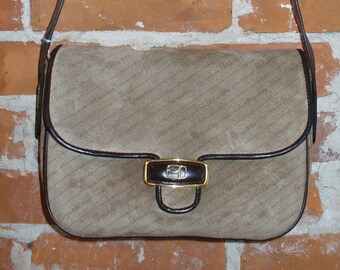 Vintage Peruzzi Made in Italy Accordion Suede & Leather Cross body Bag