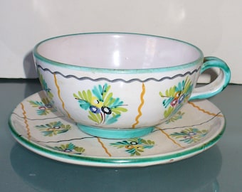 Made in Italy X Large Cup & Saucer Tito Corti