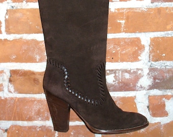 Vintage Michael Kors Made in Italy  Suede OTK Boots Size 8 US