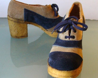 Vintage Selwyn Europa Platform Stomps Made in Italy Size 6M