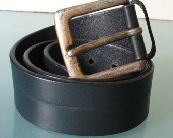 Vintage Calvin Klein  Made in Italy Heavy Leather Belt Size S