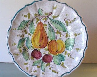Vintage Made in Italy Ceramic Pottery Platter