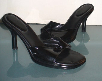 Mootsie Tootsie Made in Italy Patent Leather Slides  8 M
