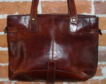 Made in Italy Old Angler  Leather Tote Bag