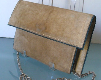 Vintage Made in Italy Rugged Suede Bag