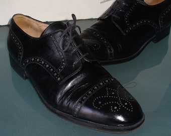 Vintage Bill Blass Made in Italy Wingtip Oxfords Size 11.5 W US