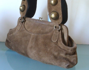 Made in Italy Moschino Suede Handbag