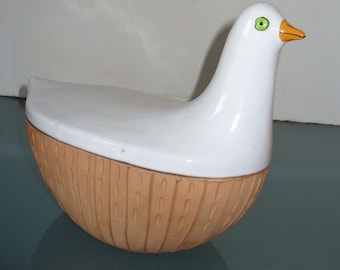 Made in Italy Bitossi for Goodfriend Dove Covered Ceramic Bowl