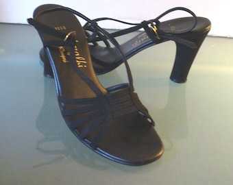 Vintage Made in Italy Amalfi Rangoni Suede Strappy Sandals Size 7