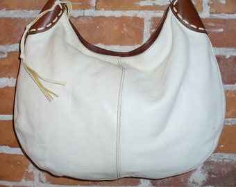 Leather School Florence Hobo Bag Made in Italy