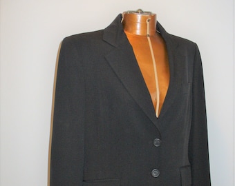Sisley Made in Italy Black Jacket Size 44 EU