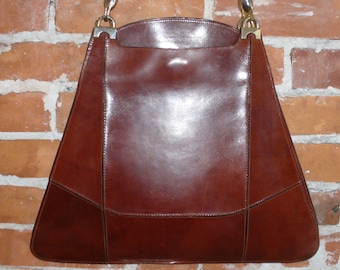 Vintage Alfie’s Handmade Leather Triangle Purse