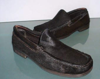 Russell&Bromley  Made in Italy Fur Leather Loafer Size 7 M US