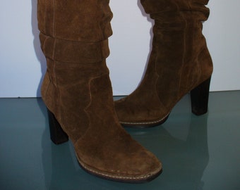 Made in Italy Via Spiga Suede Shrug Boots Size 8 M