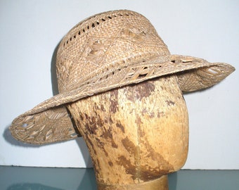 Made in Italy Gap Wide Brim Straw Hat Size M/L
