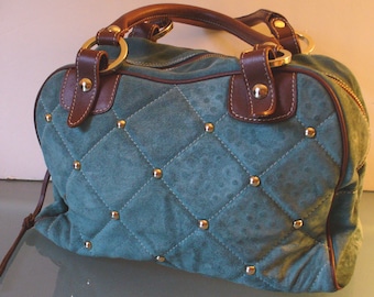 Made in Italy Large Claudia Firenze Suede Speedy Bag