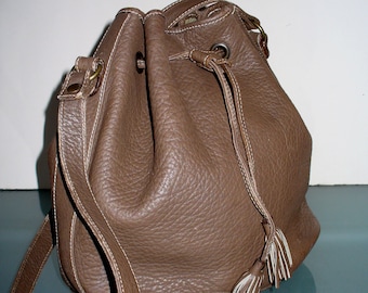 Ann Taylor Made in Italy Shoulder  Feedbag Purse