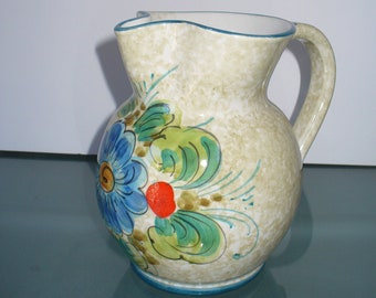 Vintage Hand Painted Pitcher Made in Italy