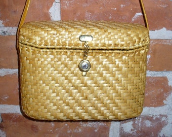Susan Gail Natural Wicker Purse Made in Italy